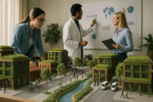 Institutional research sustainable urban development shows councils, ministries, PPPs drive greener cities with policy, finance, tech tools Research